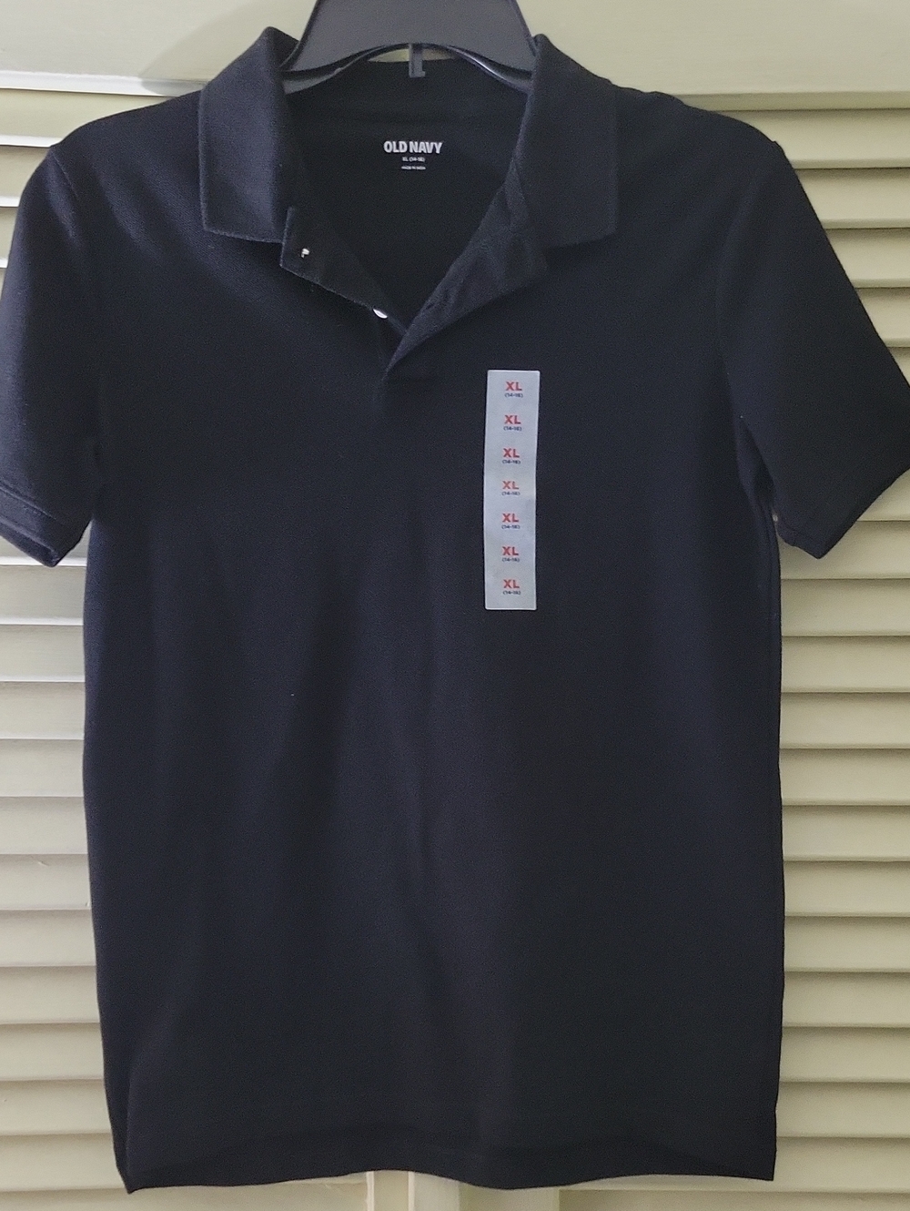 Old Navy Black Boy's Short-Sleeve Polo